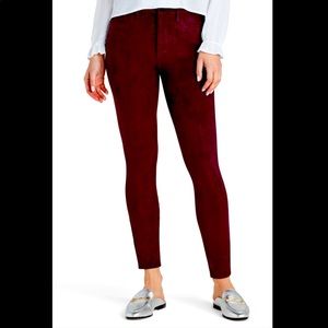 Sam Edelman Stiletto Ankle Pants - Burgundy/Wine